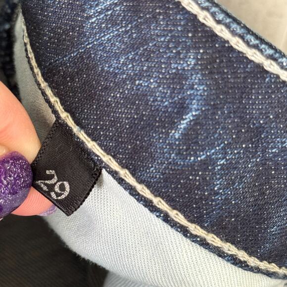 Rawkn Y2K Jeans Womens 29 Skull Studded Low Rise Skater Key Closet Vintage NEW - Picture 4 of 14